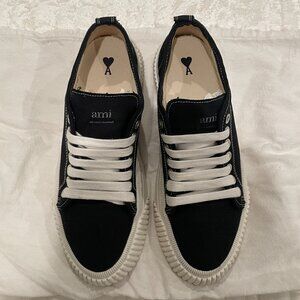 Ami Paris Men's Canvas Sneakers, Size 43 (US 9.5)